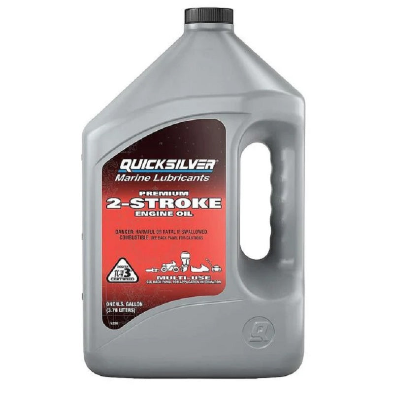 Quicksilver TC-W3 Premium 2-Stroke Engine Oil (1Gallon)