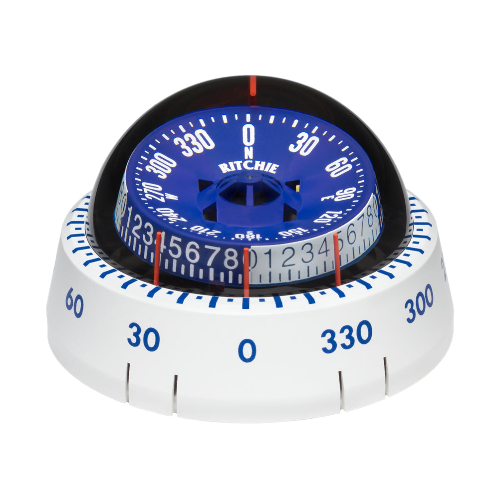 Ritchie XP98W XPort Tactician Compass  Surface Mount  White 
