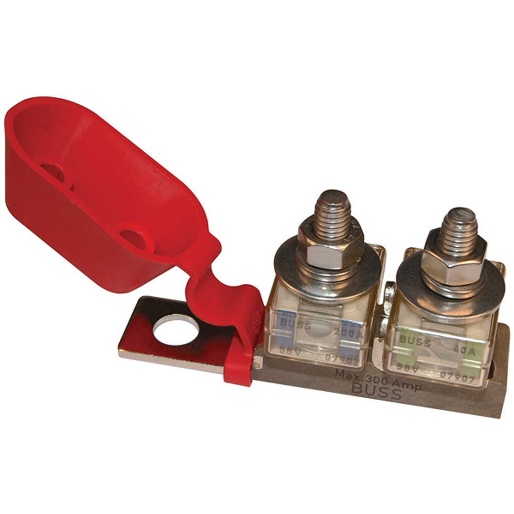 Blue Sea 2151 Terminal Fuse Block  38 Mounting Hole  2 Terminal Studs