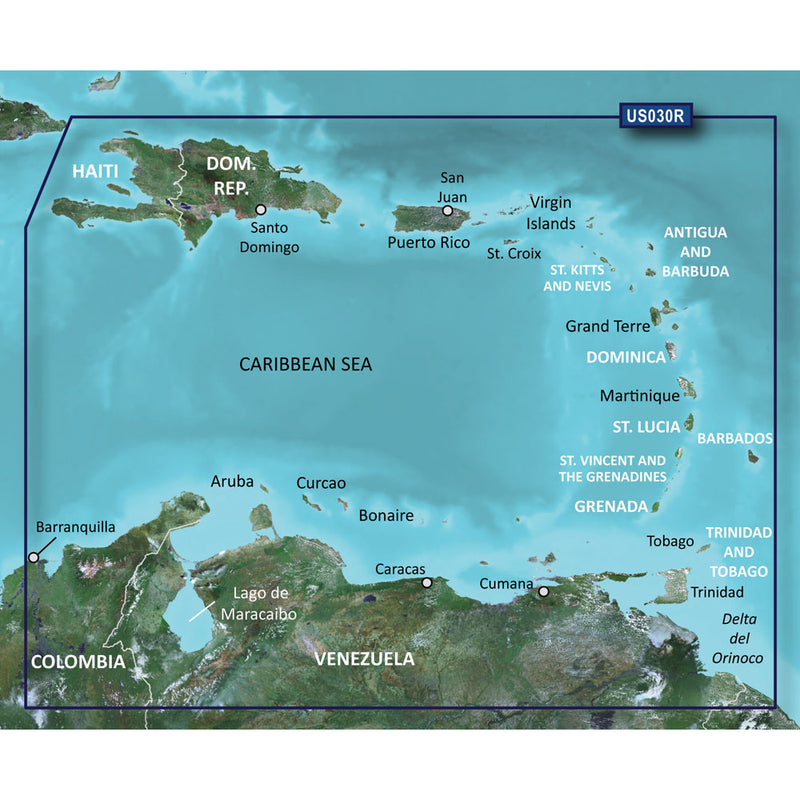 Garmin BlueChart g3 HD - HXUS030R - Southeast Caribbean - microSD/SD [010-C0731-20]