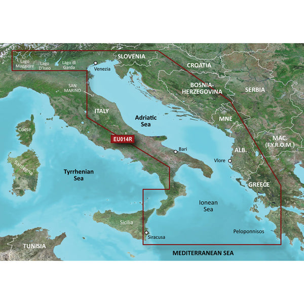 Garmin BlueChart g3 HD - HXEU014R - Italy Adriatic Sea - microSD/SD [010-C0772-20]