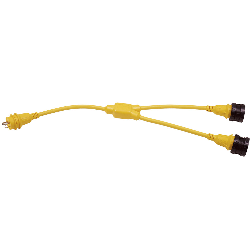 Marinco Y Adapter 230A Locking to 30A Locking 