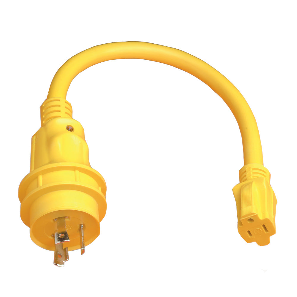 Pigtail Adapter  15A Female to 30A Male