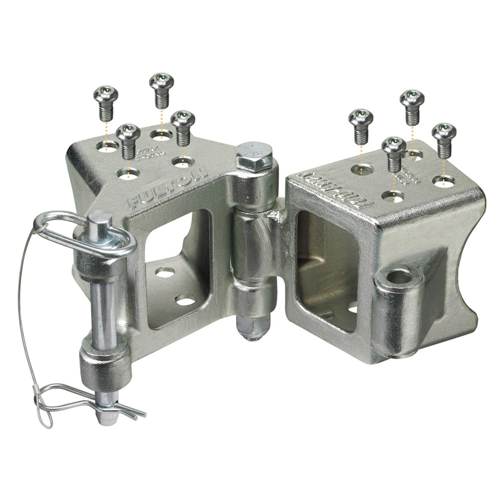 Fold Away Bolt On Hinge Kit 3 x 3 Trailer Beam Rating 5000 lbs 