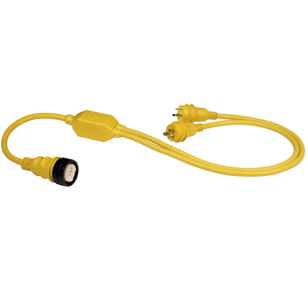Marinco RY504230 50A Female to 230A Male Reverse Y Cable
