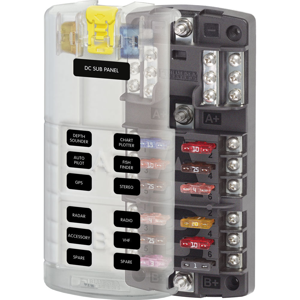 Blue Sea 5032 STBlade Split Bus Fuse Block