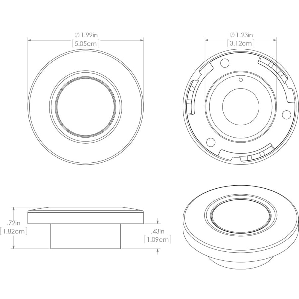 Lumitec Orbit Spectrum Flush Mount Down Light
