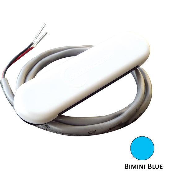 Shadow-Caster Courtesy Light w/2' Lead Wire - White ABS Cover - Bimini Blue - 4-Pack [SCM-CL-BB-4PACK]