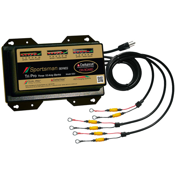 Dual Pro Sportsman Series Battery Charger - 30A - 3-10A-Banks - 12V-36V [SS3]