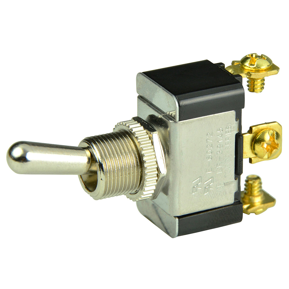 BEP SPDT Chrome Plated Toggle Switch  ON-OFF-ON 1002015