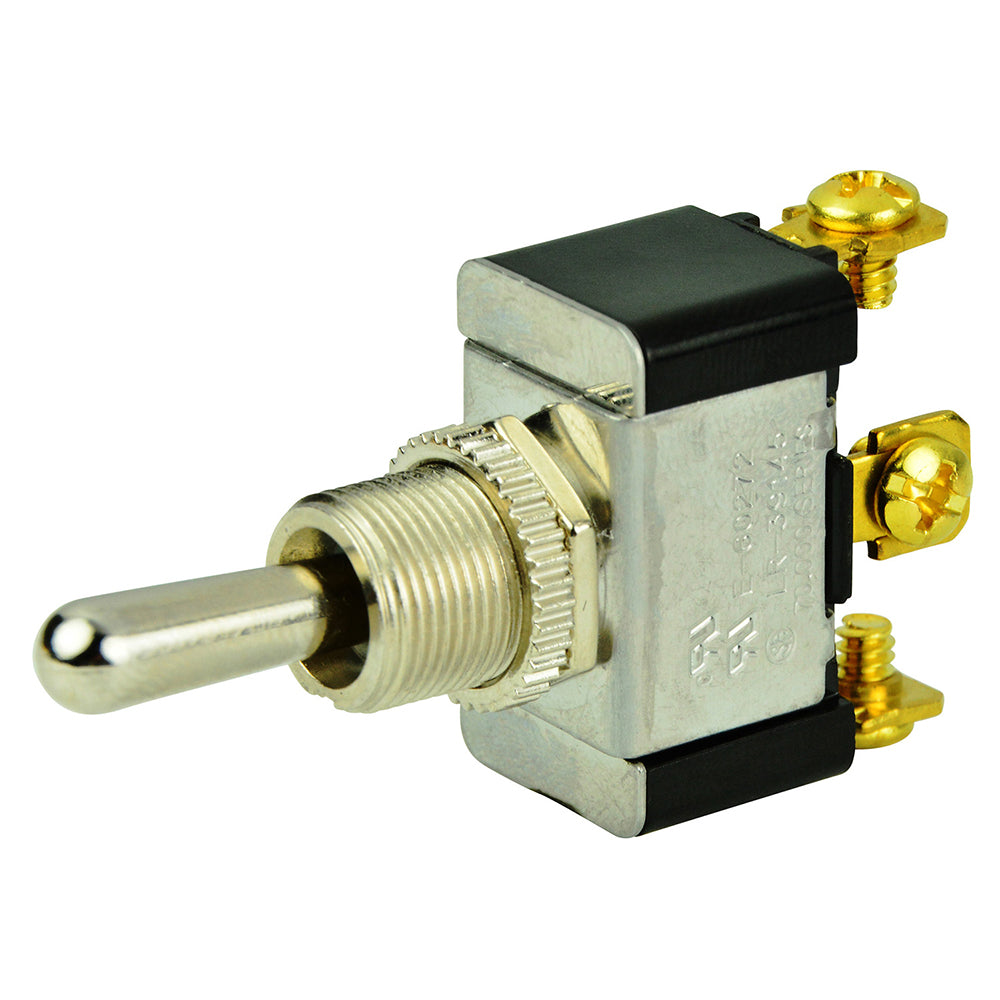 BEP SPDT Chrome Plated Toggle Switch  ON-OFF-ON 1002004