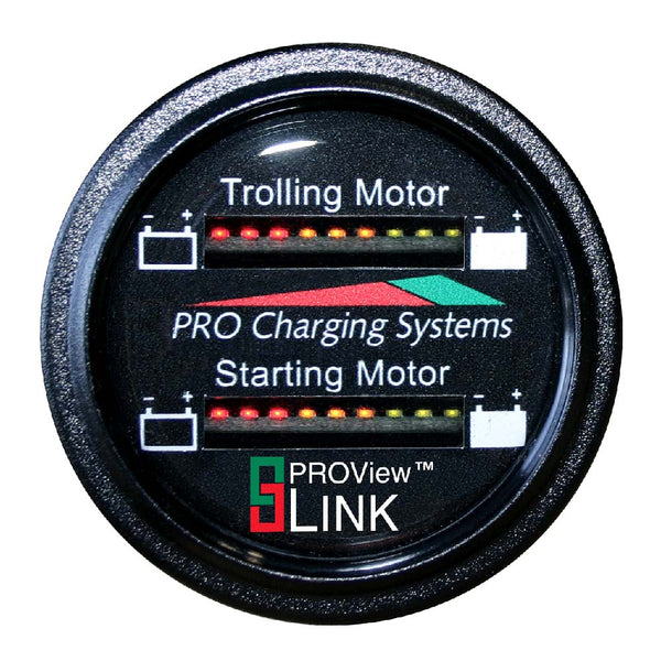 Dual Pro Battery Fuel Gauge - Marine Dual Read Battery Monitor - 12V/36V System - 15 Battery Cable [BFGWOM1536V/12V]