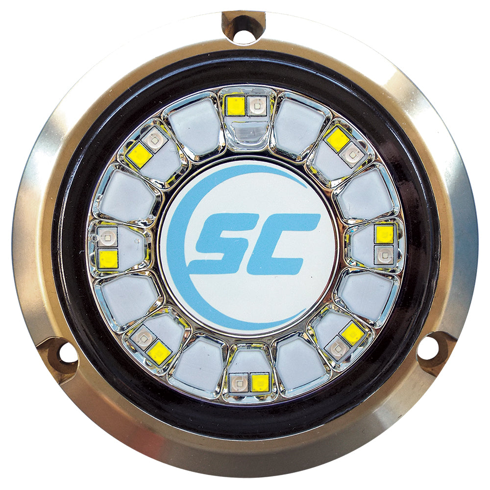 ShadowCaster BlueWhite Color Changing Underwater Light  16 LEDs  Bronze
