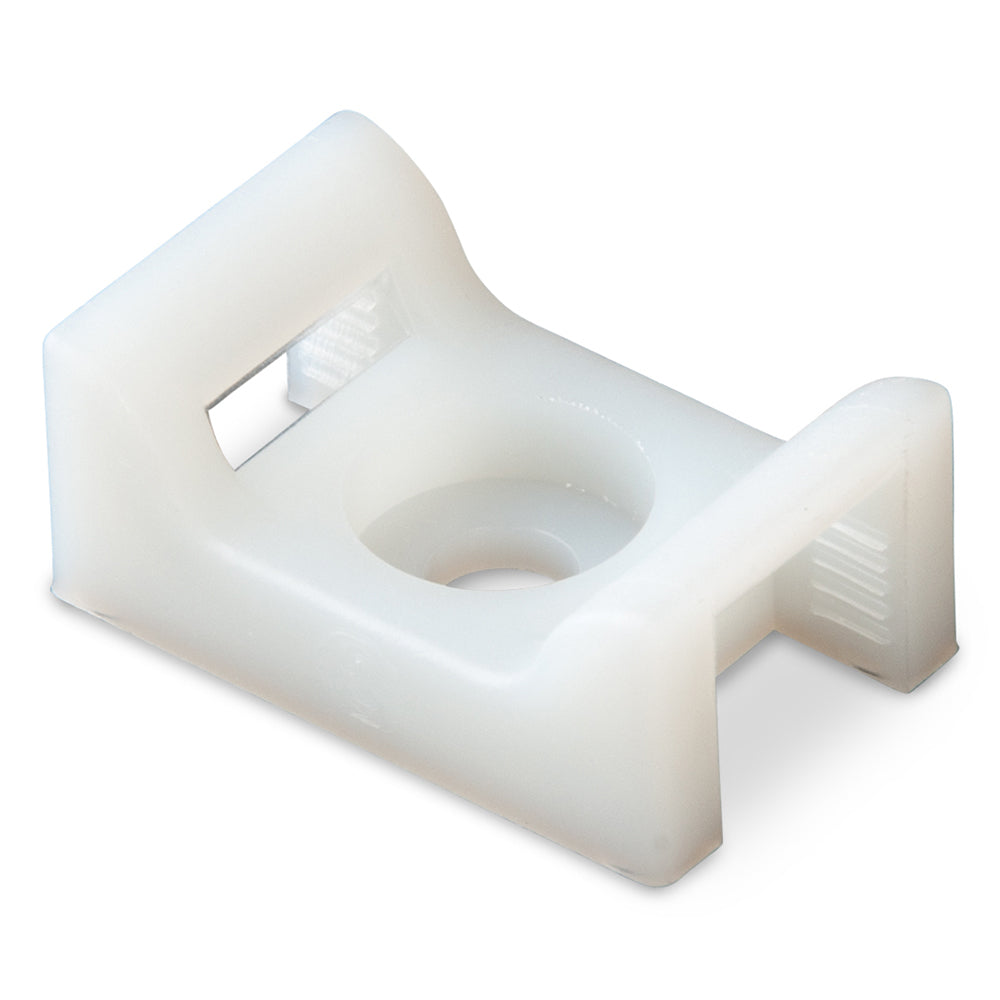 Ancor Cable Tie Mount  Natural  8 Screw  100 Pieces Per Bag