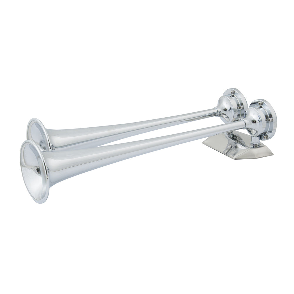 Marinco 12V Chrome Plated Dual Trumpet Air Horn 