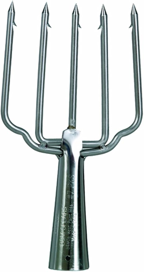 B & M 7PKS Stainless Steel Frog and Fish Spear