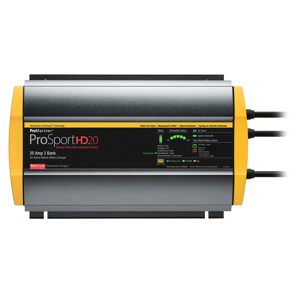 ProMariner ProSportHD 20 Global Gen 4  20 Amp  2 Bank Battery Charger 4
