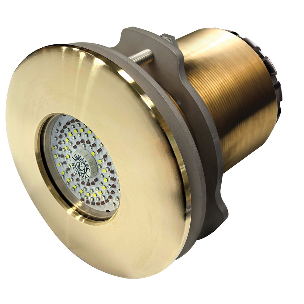Lumitec SeaBlaze Typhoon Underwater Light  Bronze ThruHull LED Light  Spectrum RGBW  Flush Mount