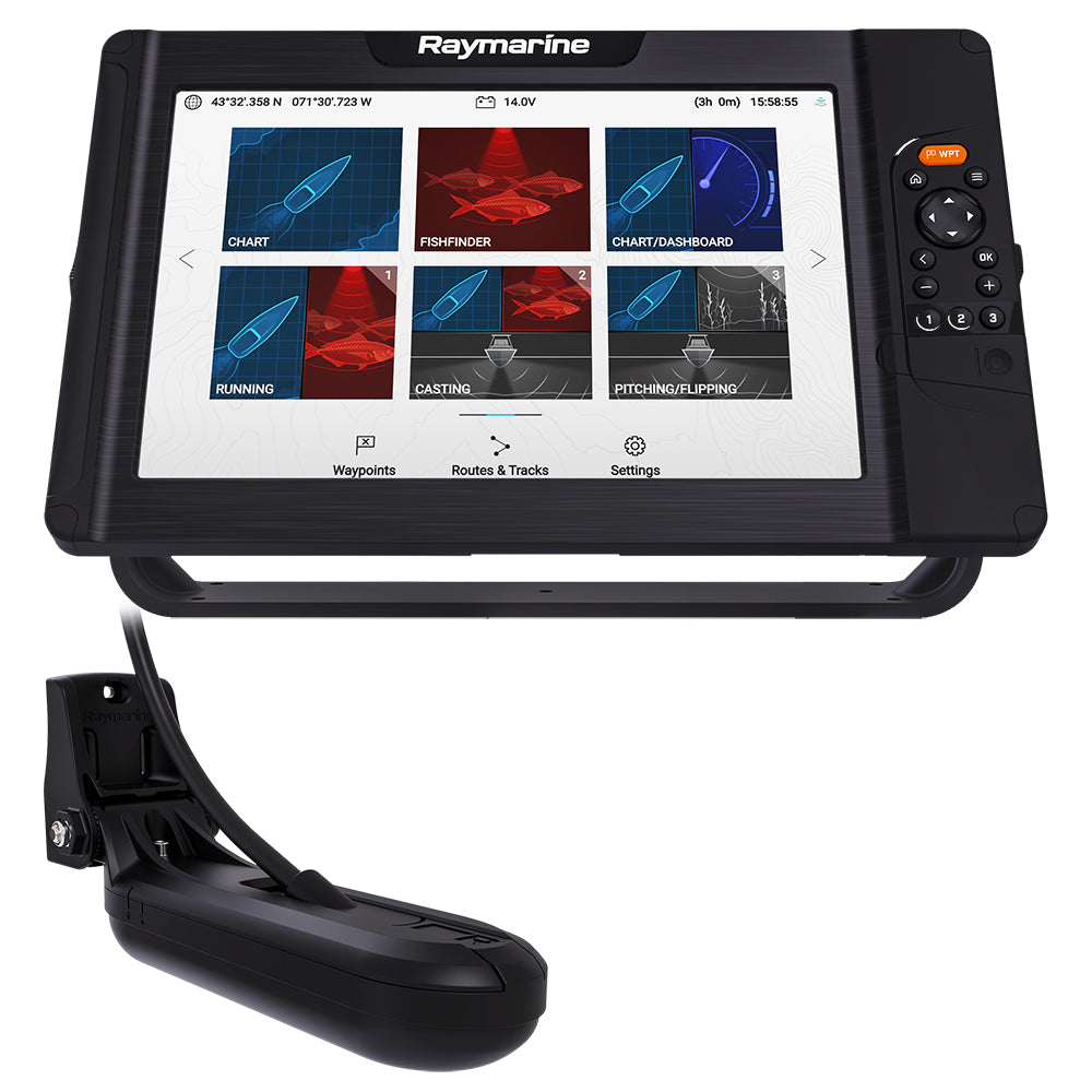 Raymarine Element 12 HV Combo wHV100 Transom Mount Transducer  Lighthouse North America Chart