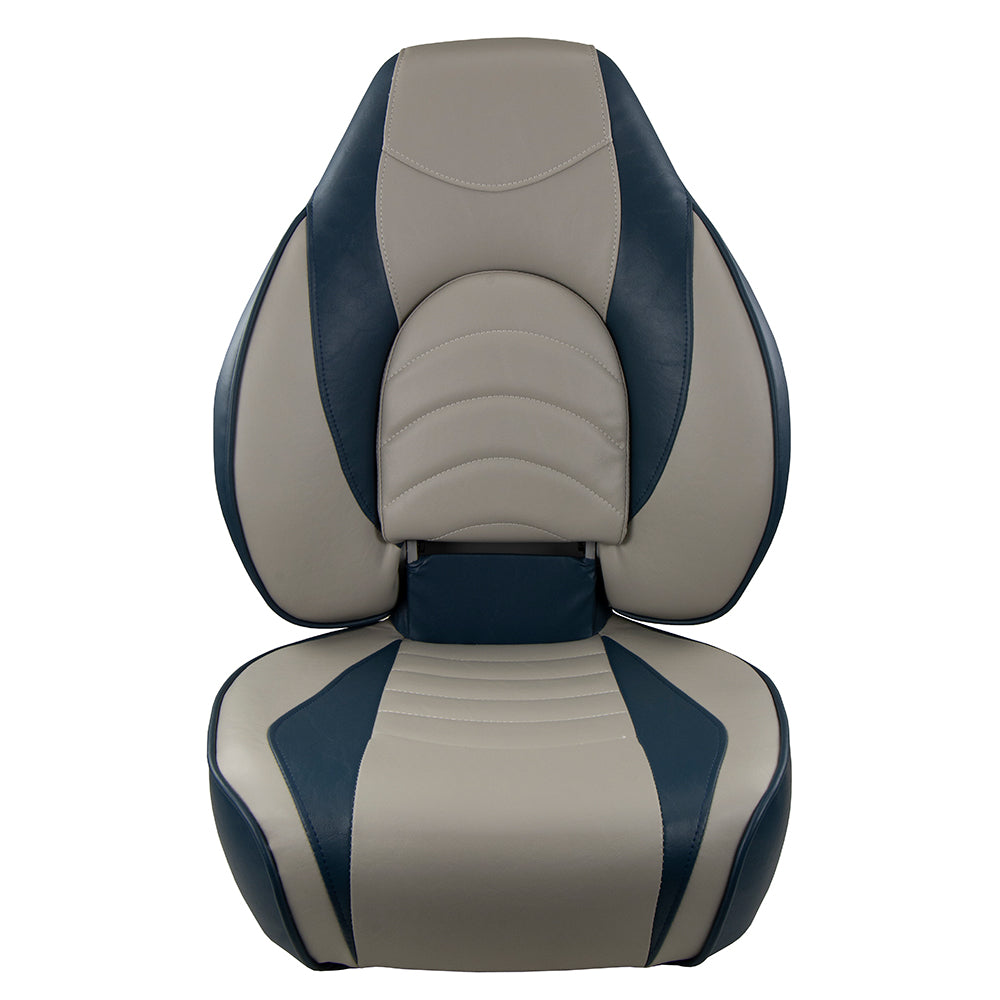 Springfield Fish Pro High Back Folding Seat  Blue Grey 