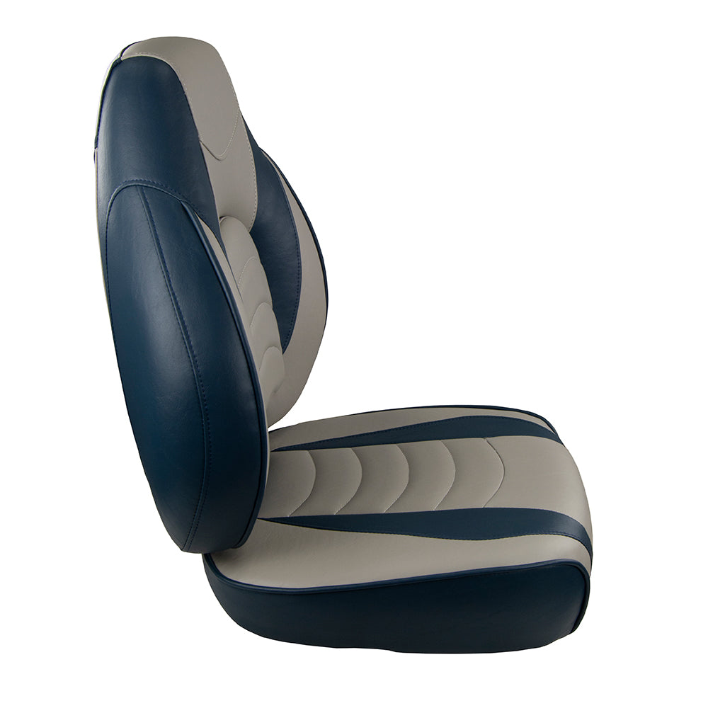 Springfield Fish Pro High Back Folding Seat  Blue Grey 