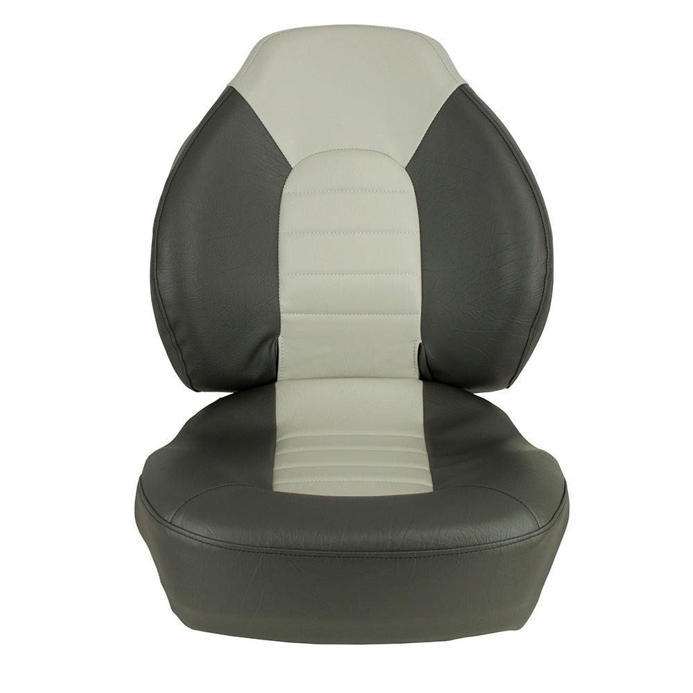 Springfield Fish Pro Mid Back Folding Seat  Charcoal Grey 