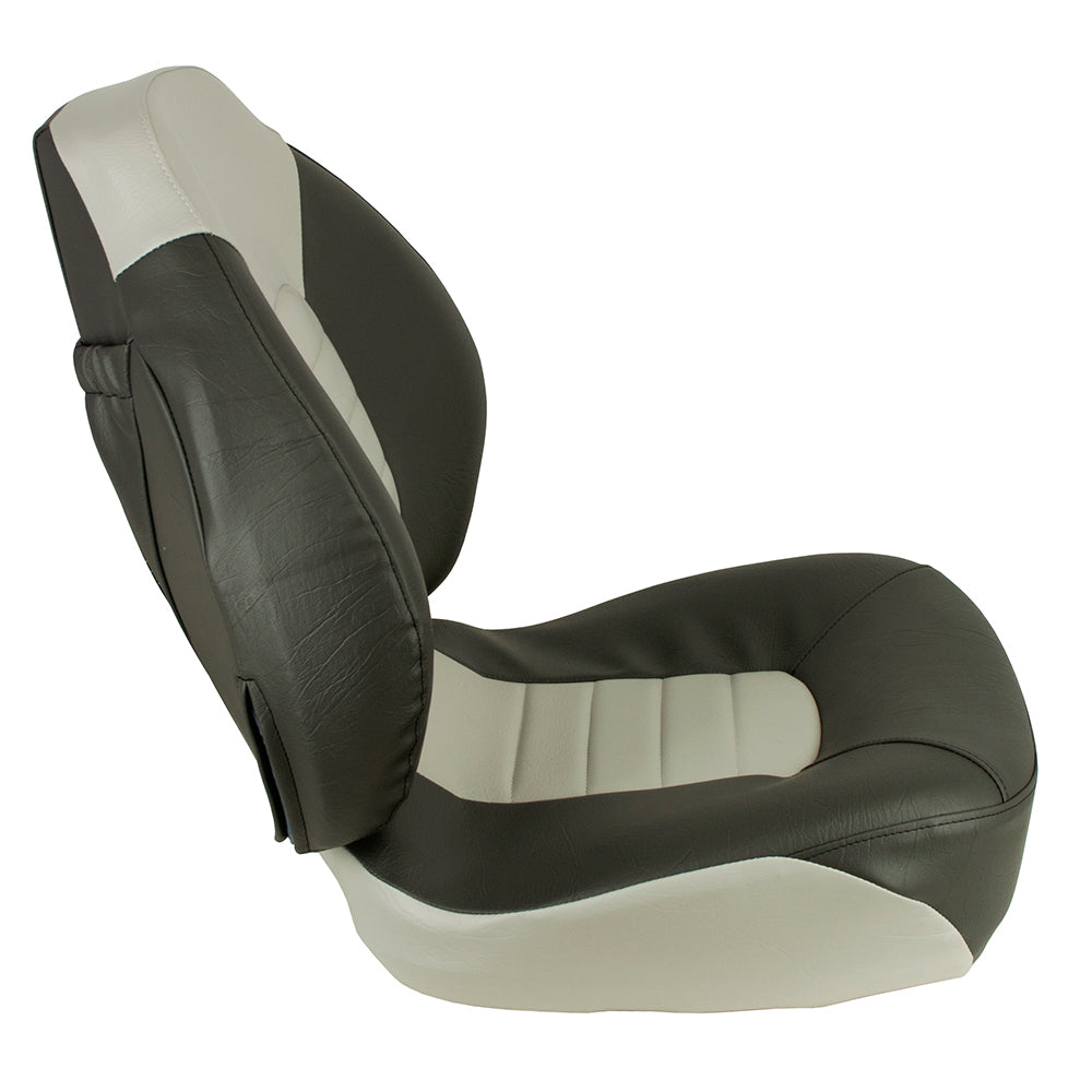 Springfield Fish Pro Mid Back Folding Seat  Charcoal Grey 