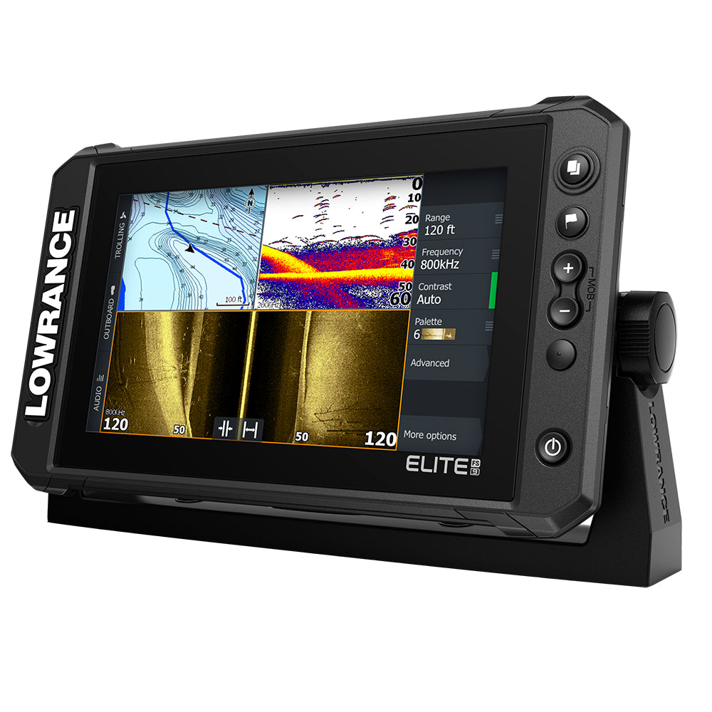 Lowrance Elite FS 9 Chartplotter Fishfinder w/Active Imaging 3in1 Transom Mount Transducer