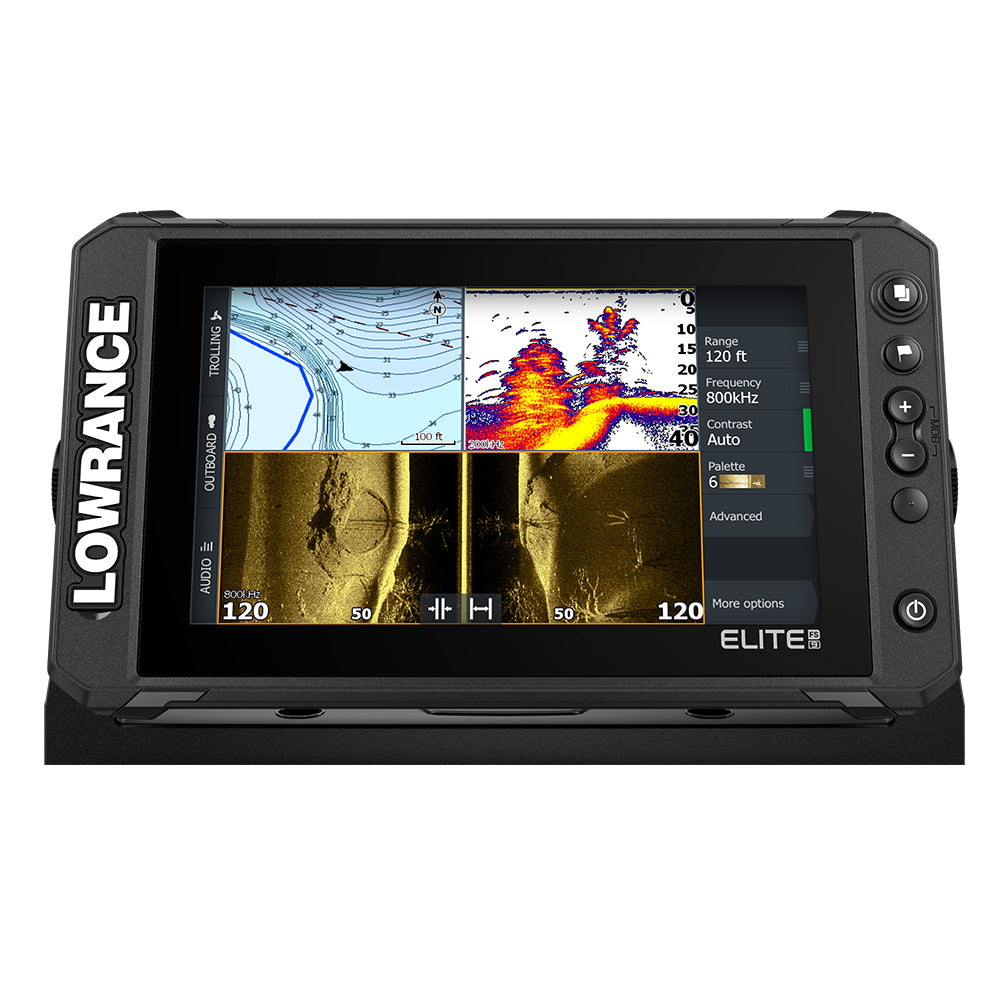 Lowrance Elite FS 9 Chartplotter Fishfinder w/Active Imaging 3in1 Transom Mount Transducer