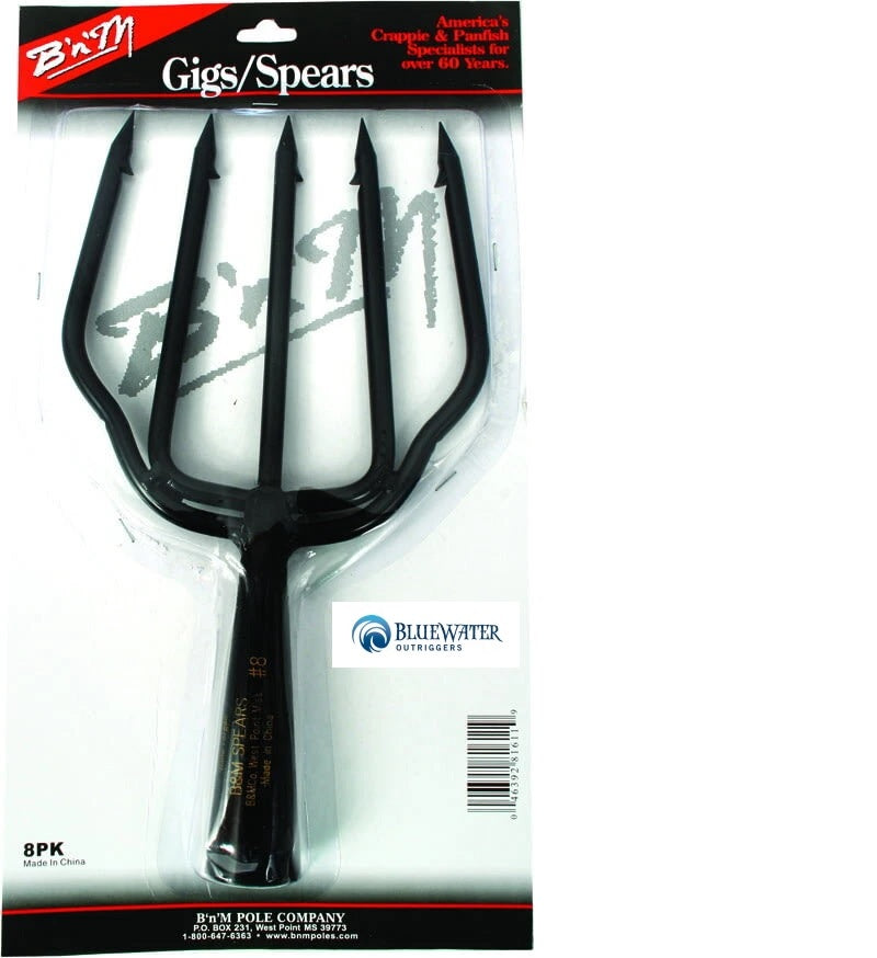 B&M 8PK Steel Frog and Fish Spear/Gig