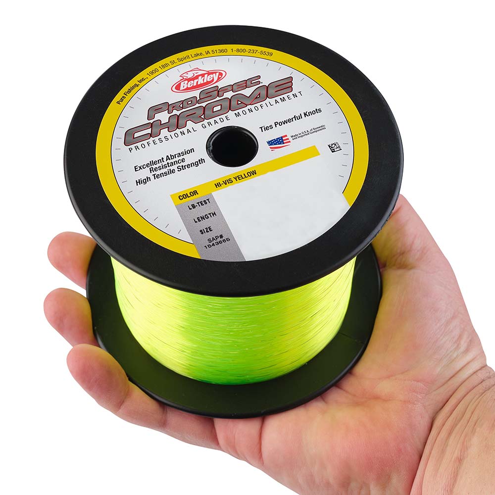 Berkley ProSpec Chrome Hi-Vis Yellow Monofilament - 60 lb - 1000 yds - PSC1B60-HVY [1543669]