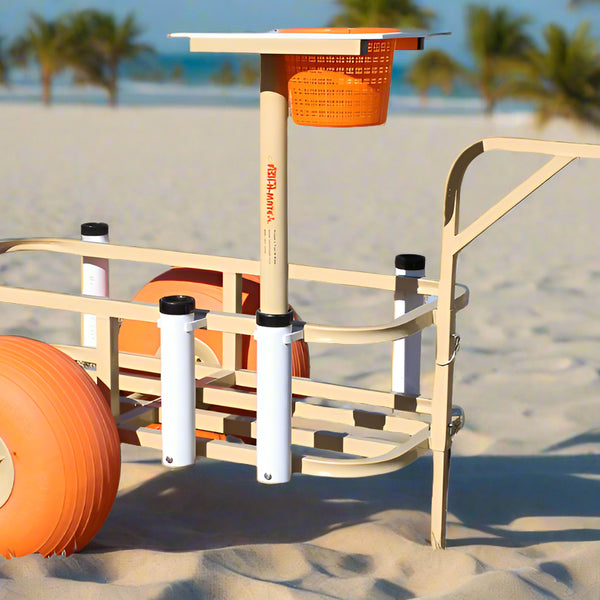 berkley fishing cart in soft sand Fish-N-Mate 938 Economy Beach Cart