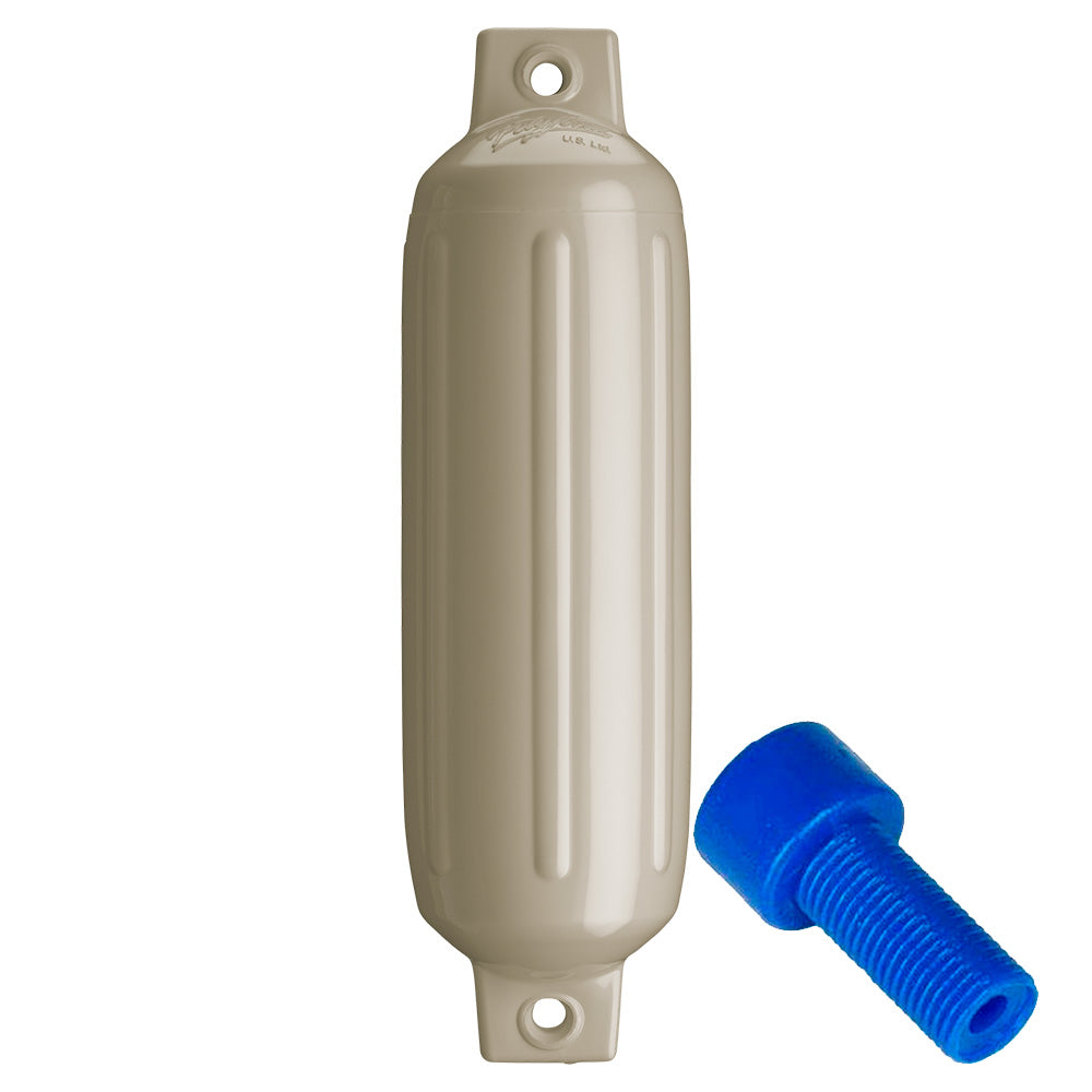 Polyform G2 Twin Eye Fender 45 x 155  Sand wAdapter