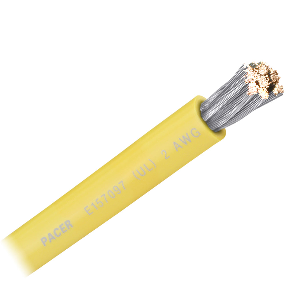 Pacer Yellow 2 AWG Battery Cable  Sold By The Foot WUL2YL