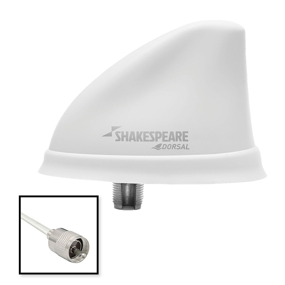 Shakespeare Dorsal Antenna White Low Profile 