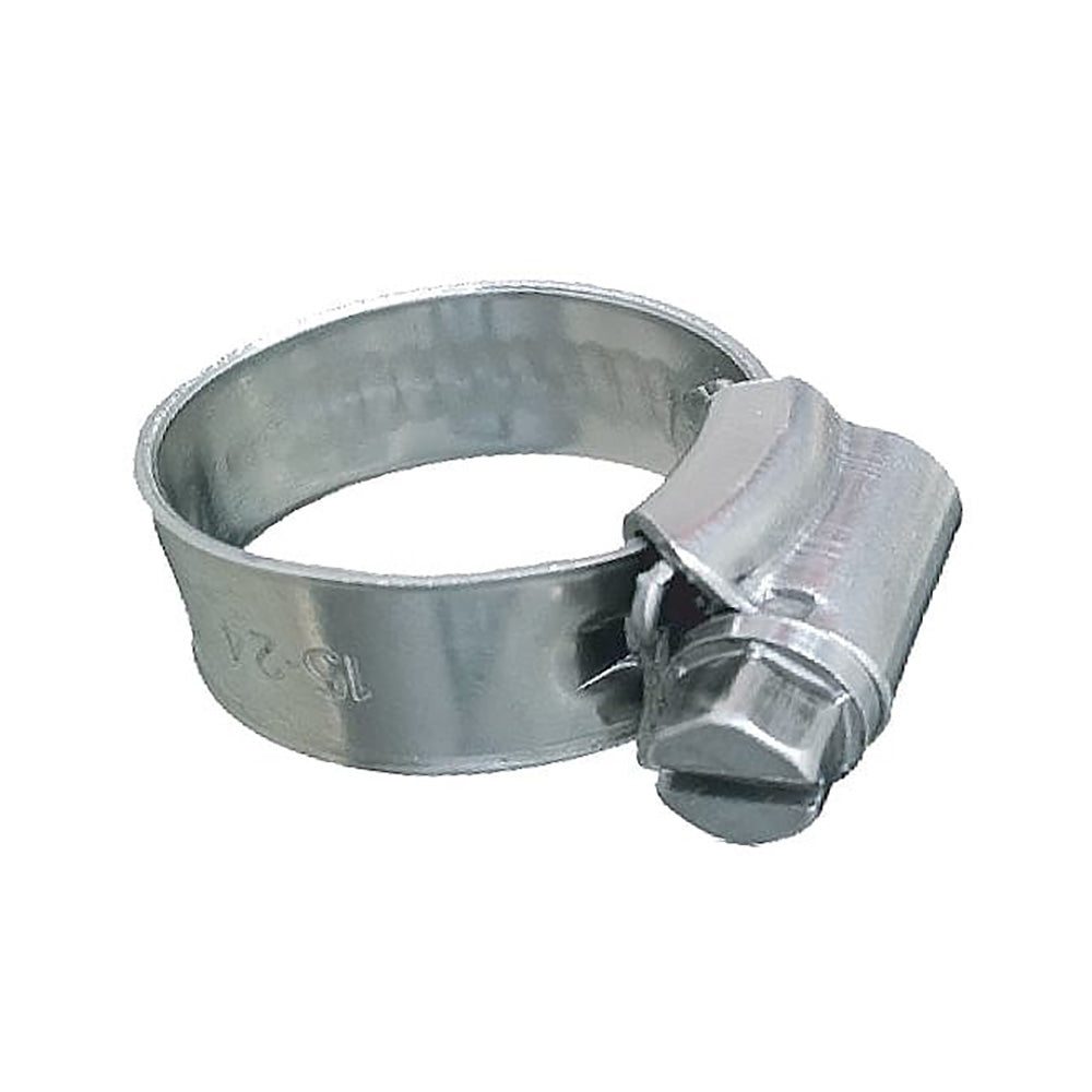 Trident Marine 316 SS NonPerforated Worm Gear Hose Clamp 