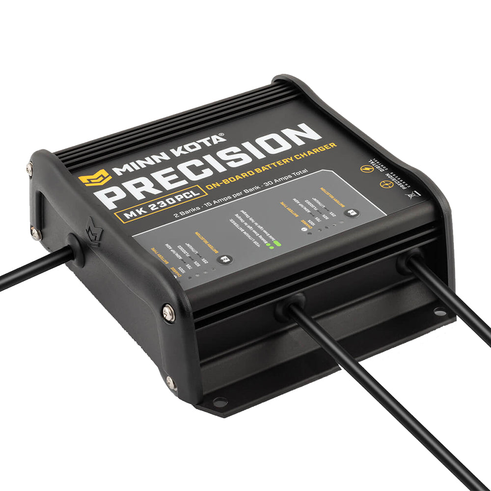 Minn Kota OnBoard Precision Charger MK230 PCL 2 Bank x 15 AMP LI ...