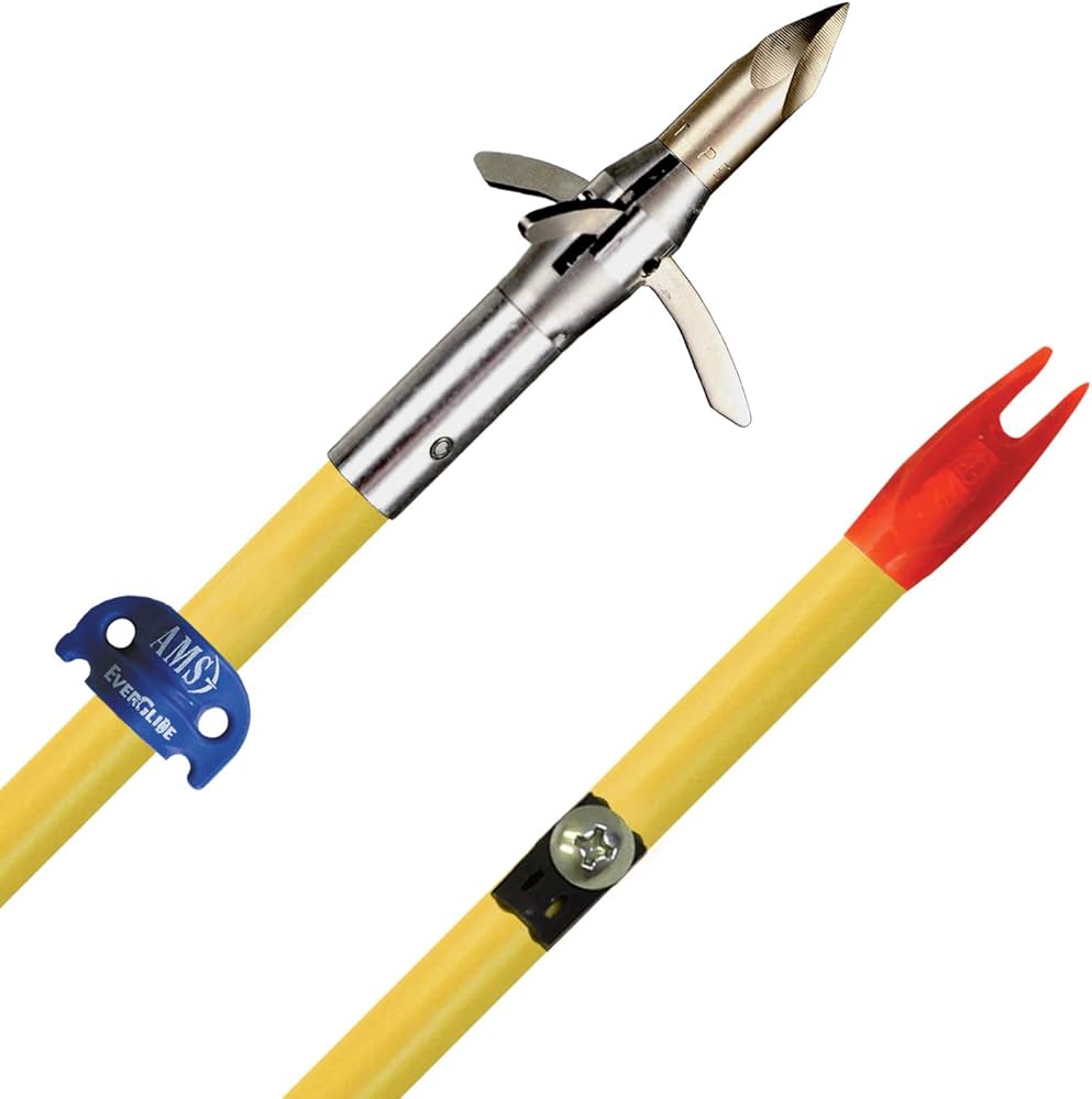AMS Bowfishing Ankor QT Point Lava Crux Carbon Cored Fiberglass Arrow (A607)