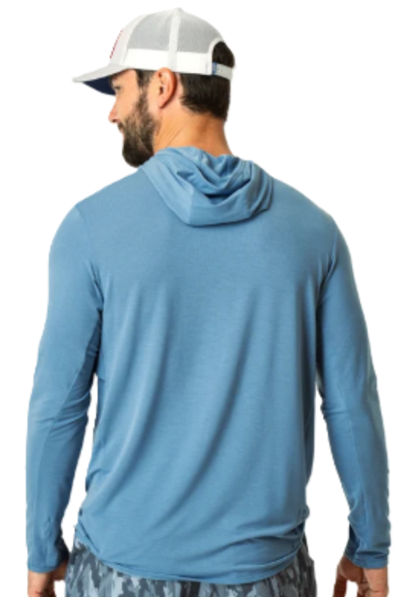 AFTCO Men's Tailwind Hoodie Blue Shadow
