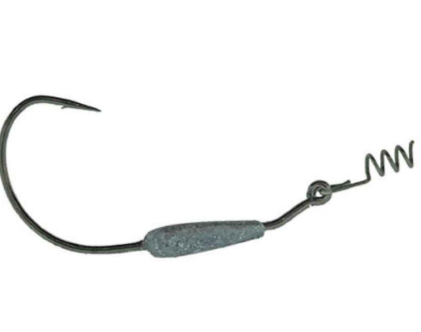 Bass Assassin Clear/Silver Swim Hooks 1/4oz 3/0 3pk