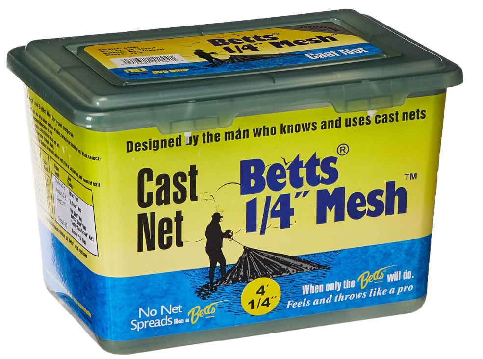 Bett's Mono Bait Cast Net 4' 1/4" Mesh