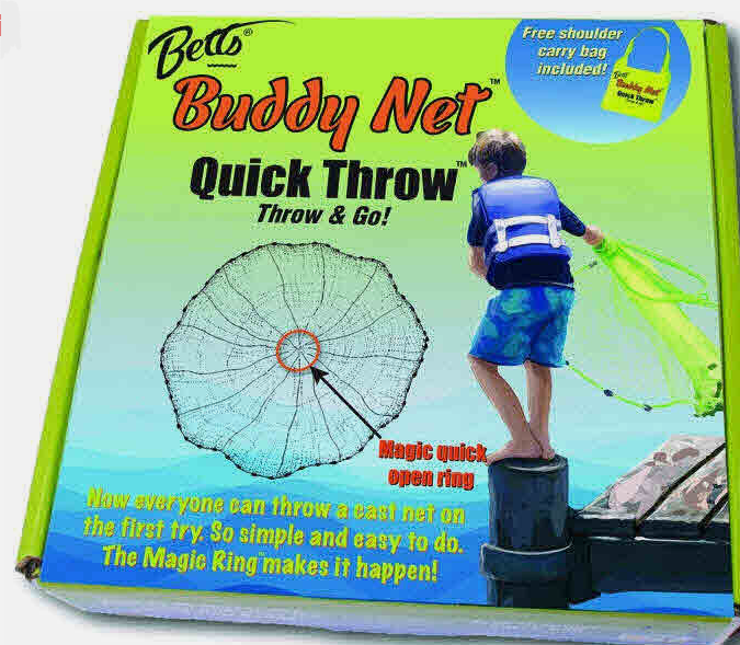 Bett's Quick Net Quick Throw Cast Net 4' 3/8" Mesh