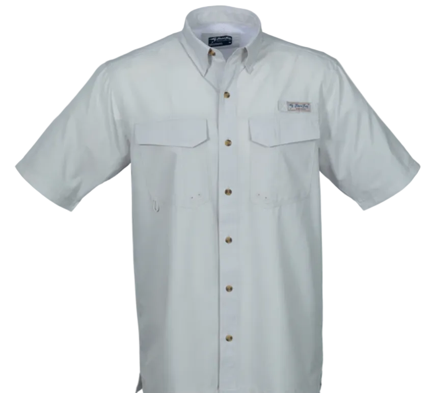 Bimini Bay Men's Flats V SS Shirt Antarctica