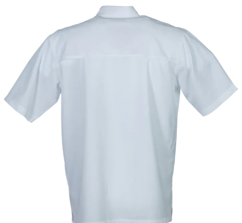 Bimini Bay Men's Flats V SS Shirt White