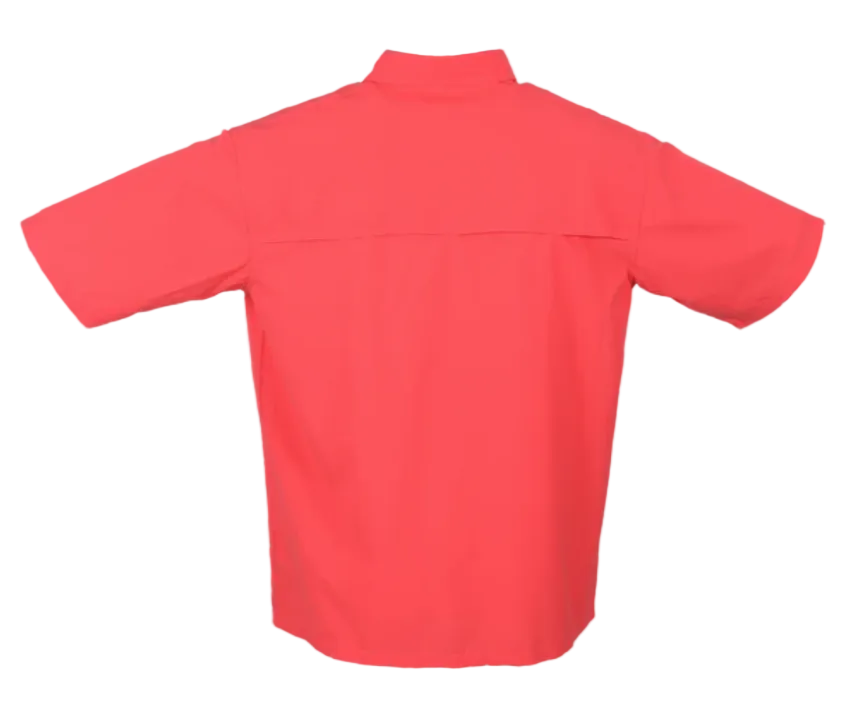 Bimini Bay Men's Flats V SS Shirt Cayenne
