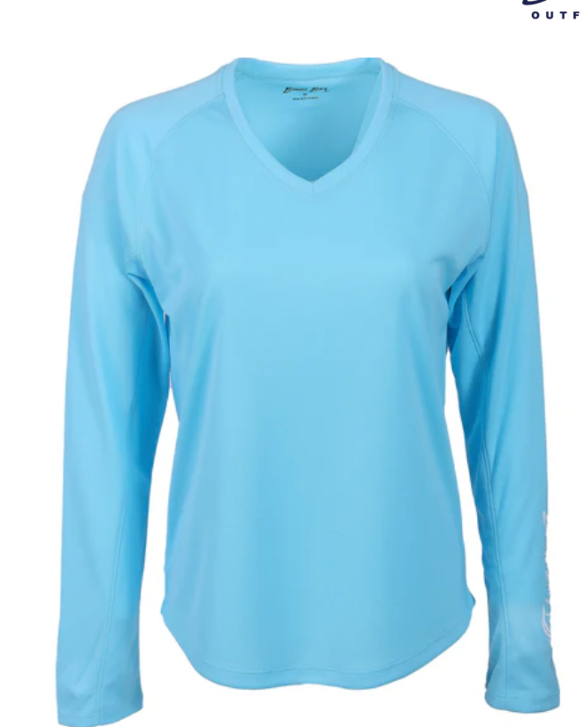 Bimini Bay Women's Cabo Performance LS Shirt Coastal Blue