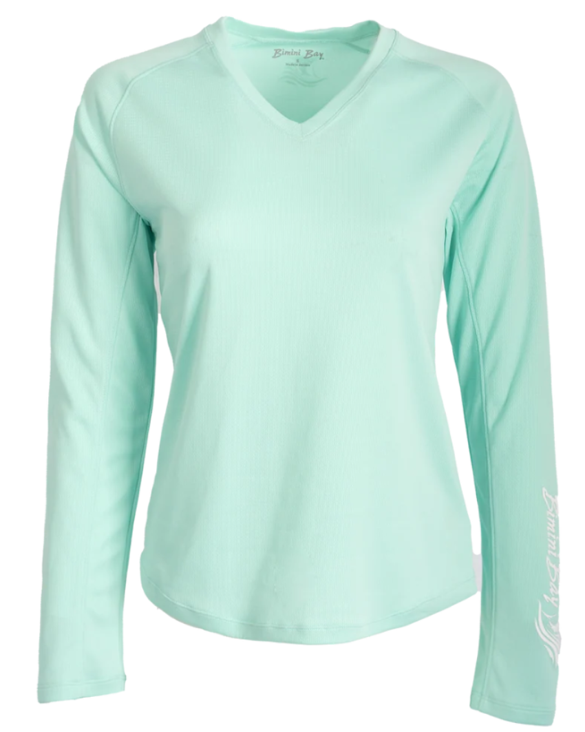 Bimini Bay Women's Cabo Performance LS Shirt Ice Green
