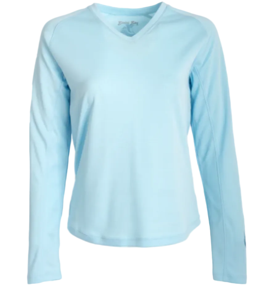 Bimini Bay Women's Cabo Performance LS Shirt Seaglass Blue
