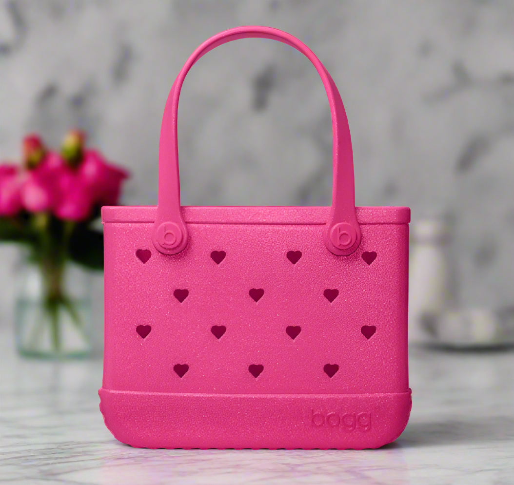 Bitty Bogg Bag Heart Shimmer Haught Pink