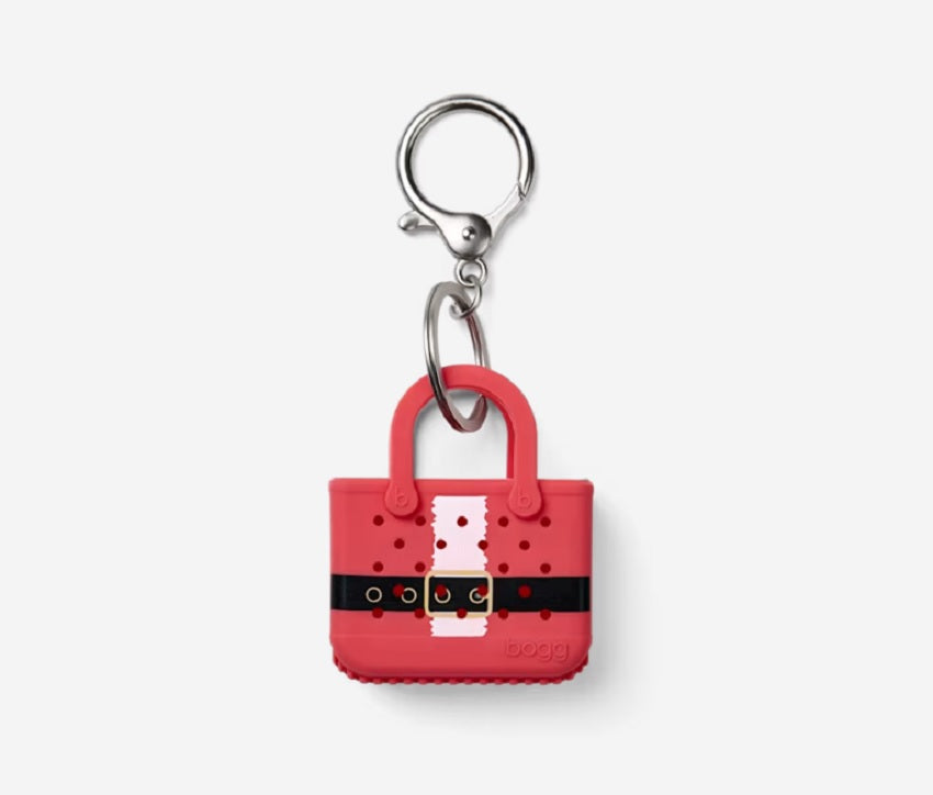 Bogg Tiny Tote Keychain Santa